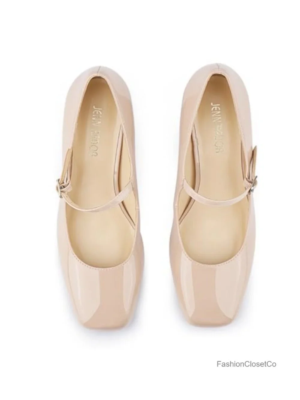 Chunky Heel Mary Jane Pumps with Square Toe - Women's Dress Shoes